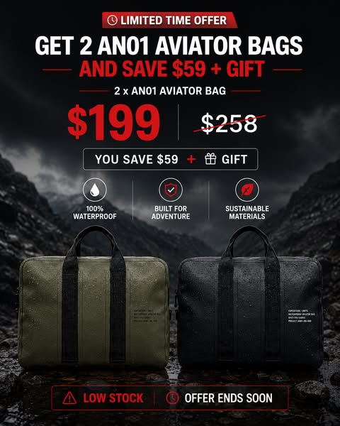 Get 2 AN01 Bags & Save $59