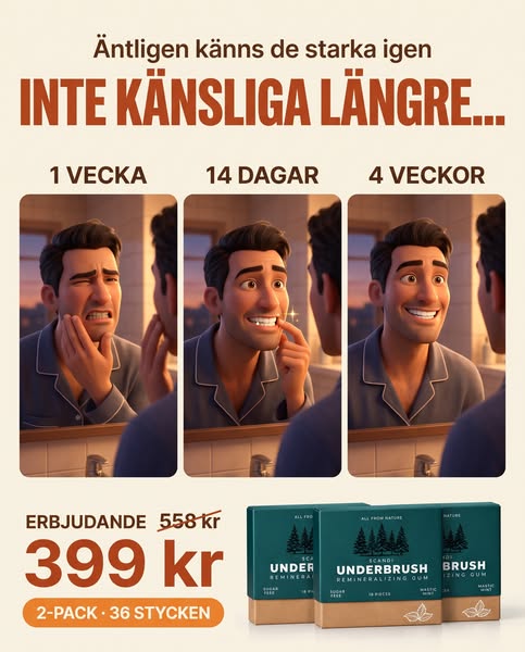 Ett tuggummi som förändrar dina tänder.