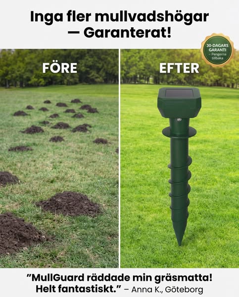 Inga fler jordhögar! GARANTERAT!