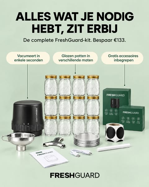Houd eten tot 3x langer vers
