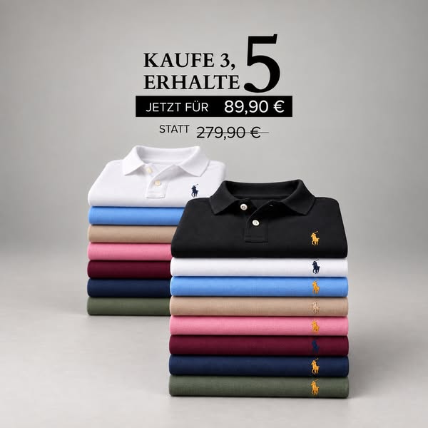 5 Premium Polo – nur 89,90€
