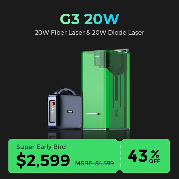 ONLY $2599.00 | G3 Built for All Materials