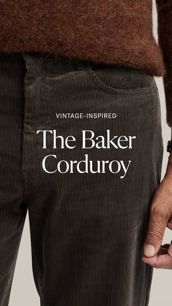 Corduroy Pants Made of Fabric