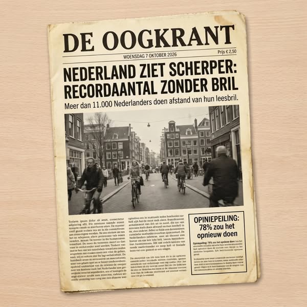Wat de opticien je nooit op het scherm toonde.