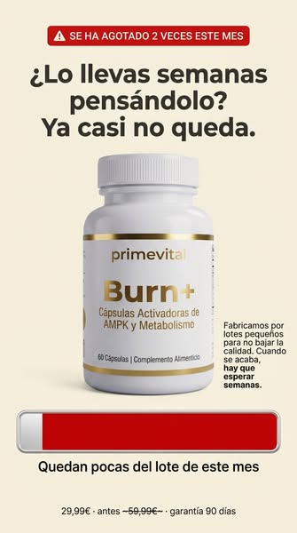 El interruptor metabólico que se apaga a los 45