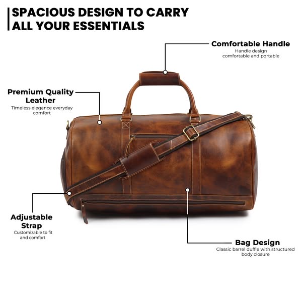 Full-Grain Leather Travel Bags