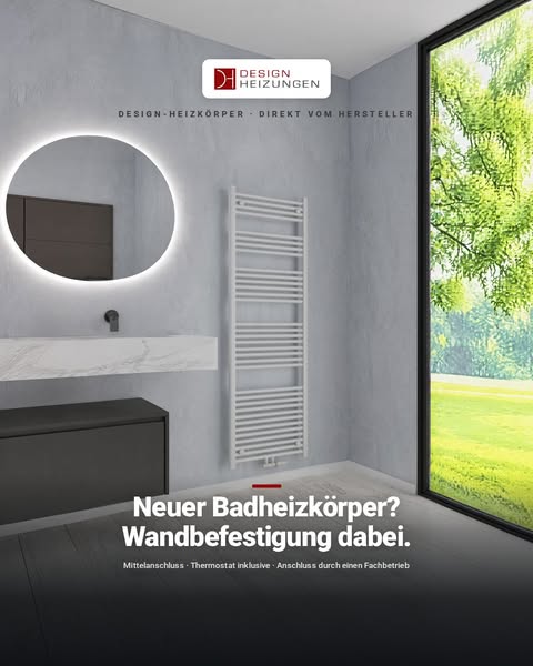 ALPIYA Weiß · Thermostat inklusive