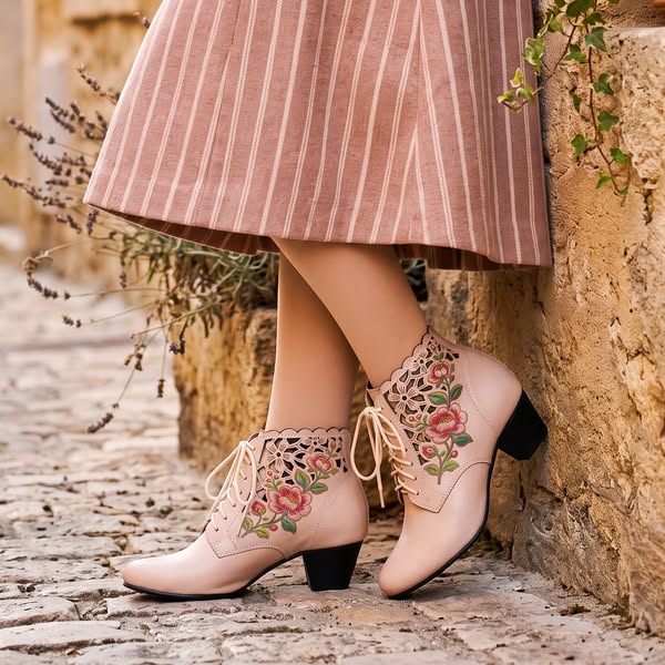 Chic & Comfy: French Elegance Chunky Booties