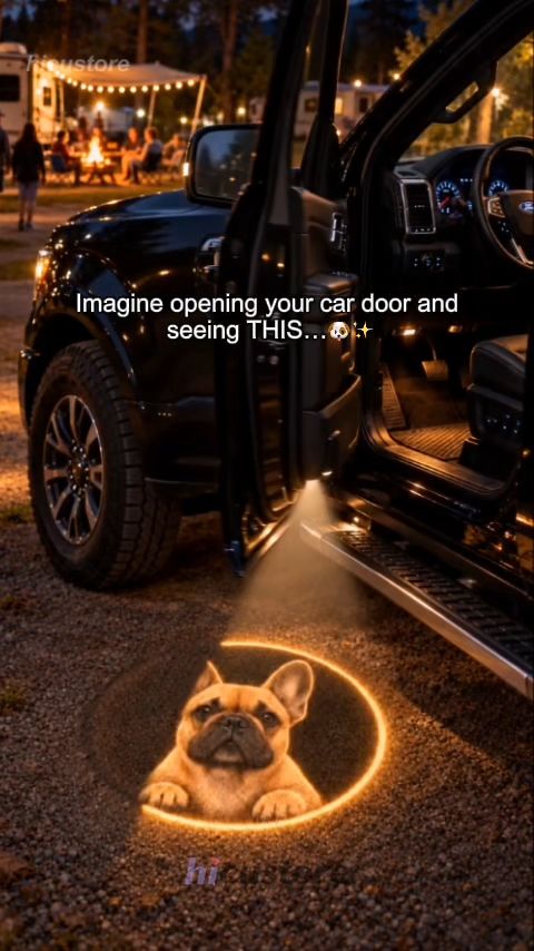 Your Pet's Face on Your Car Door