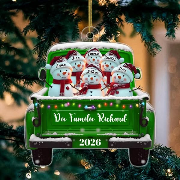 Die ganze Familie für Oma & Opa Personalisieren Sie Ihr Ornament