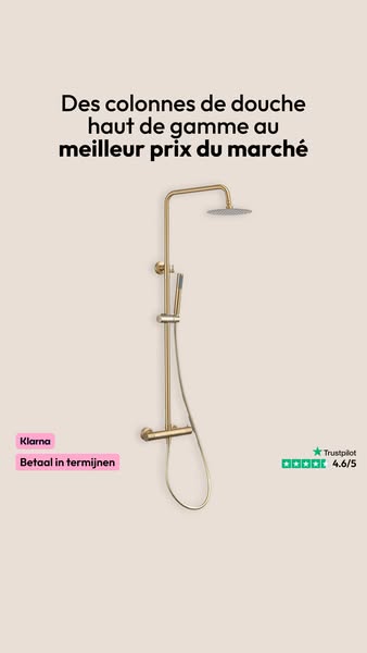 Douches de pluie luxueuses à prix abordable !