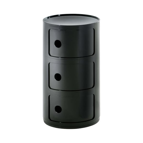 Kartell - Rangement - Noir brillant - Componibili