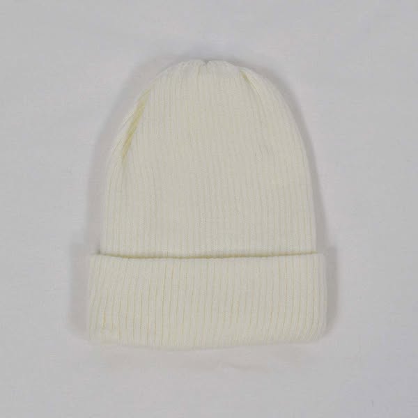 Gorro canalé blanco Talla Única