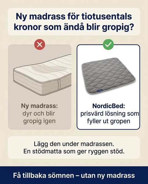 Grop i bäddmadrassen?