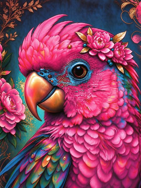 Colorful Parrot Diamond Painting Kit