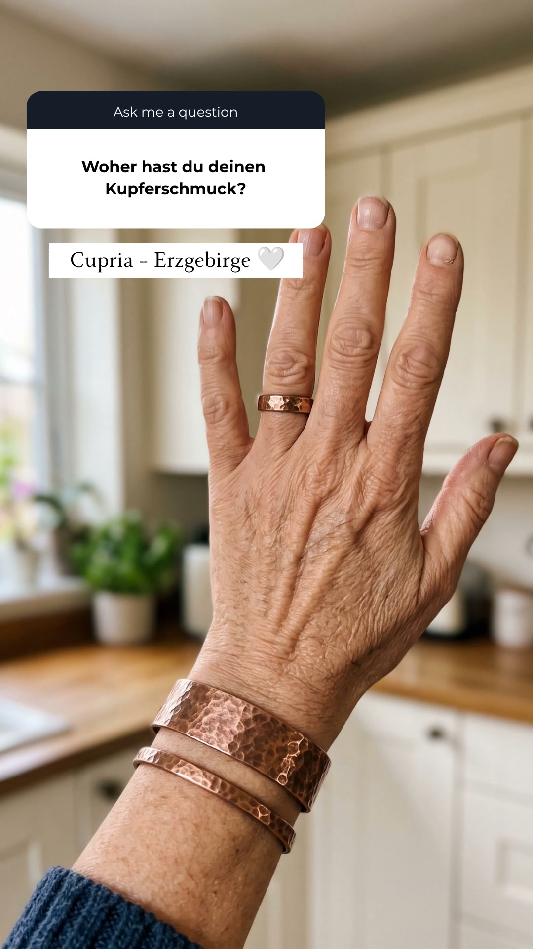 99,9 % reines Kupfer – von Hand gefertigt