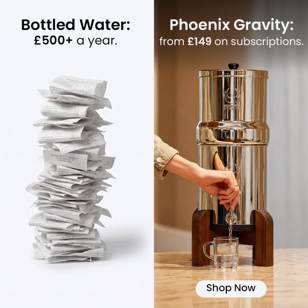 New British Water Filter Cuts Bottled Water Costs To Pennies