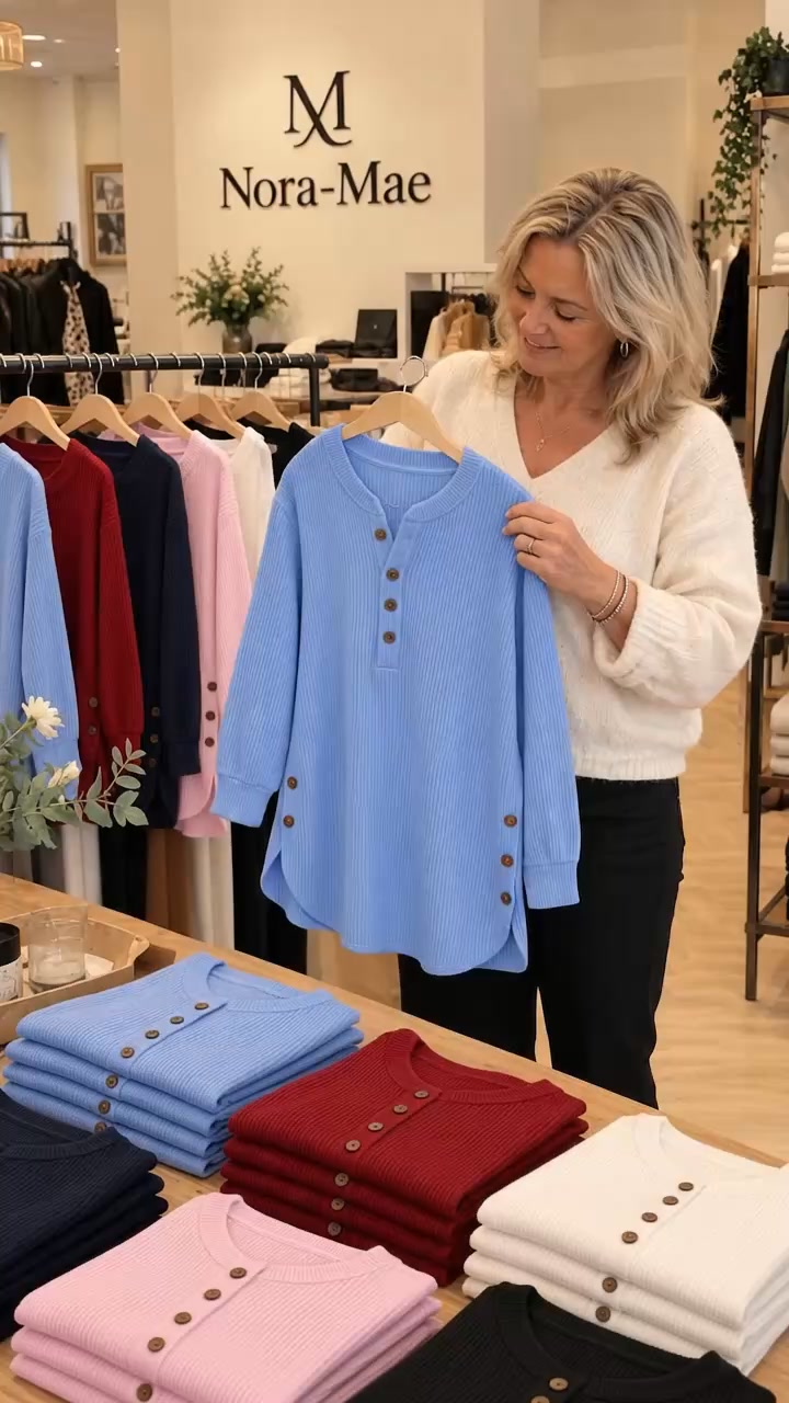 Julie™ ribbed jumper with buttons: £34.95 instead of £84.95
