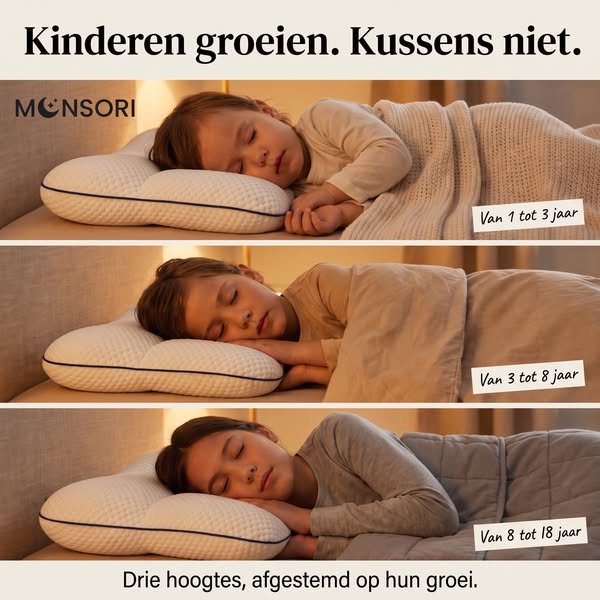 Beter slapen begint bij het juiste kussen