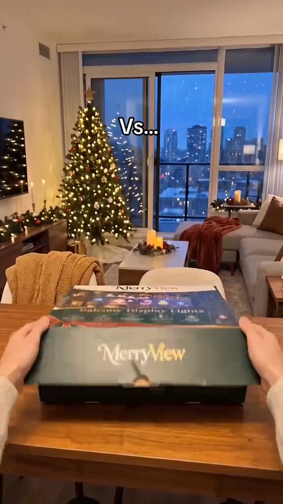 Smart LED Curtain Lights | App-Controlled Animated Christmas Wall Display
