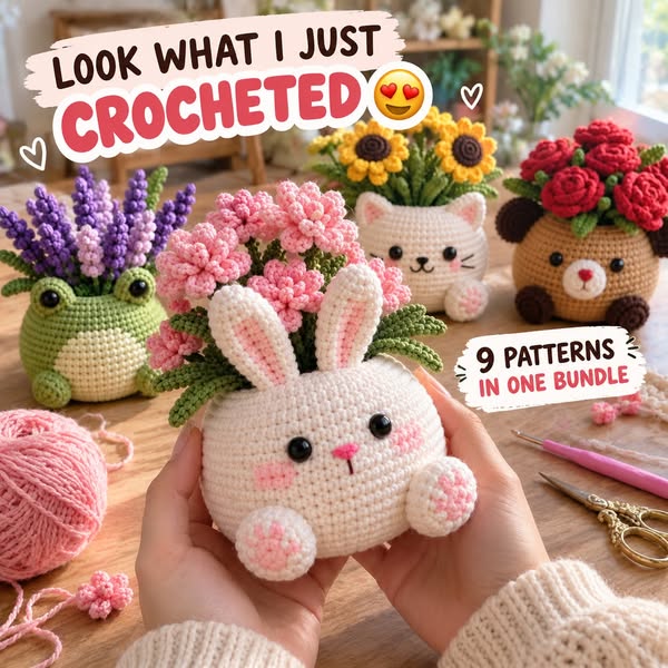 9 Cute Crochet Planter Patterns
