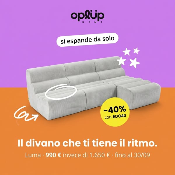 Il divano che arriva in una scatola