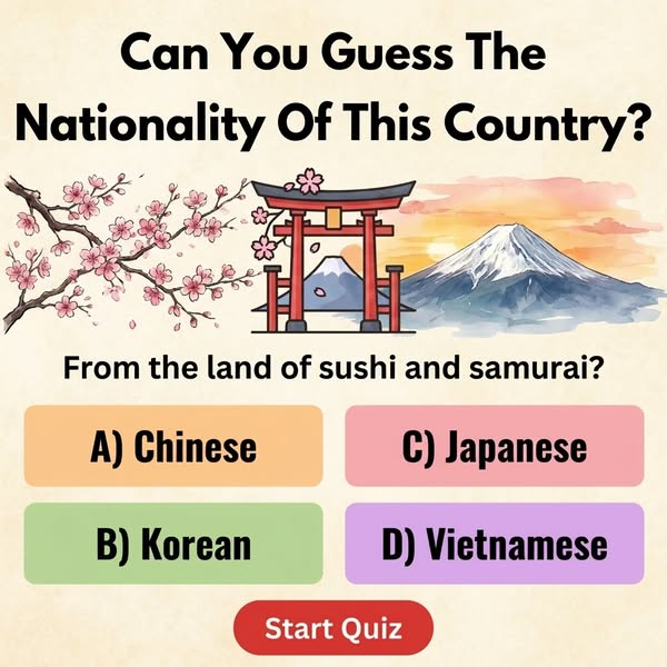 Guess The Nationality Of This Country
