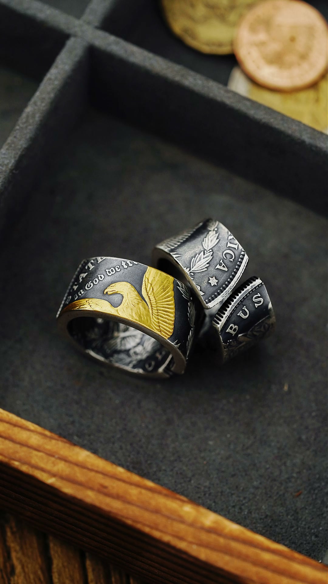 Handmade Morgan Silver Coin Ring & Bangle