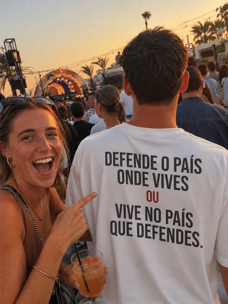 T-Shirt “Defende o País Onde Vives” | Inconformado