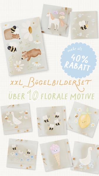 XXL Bügelbilderset mit 40% Rabatt
