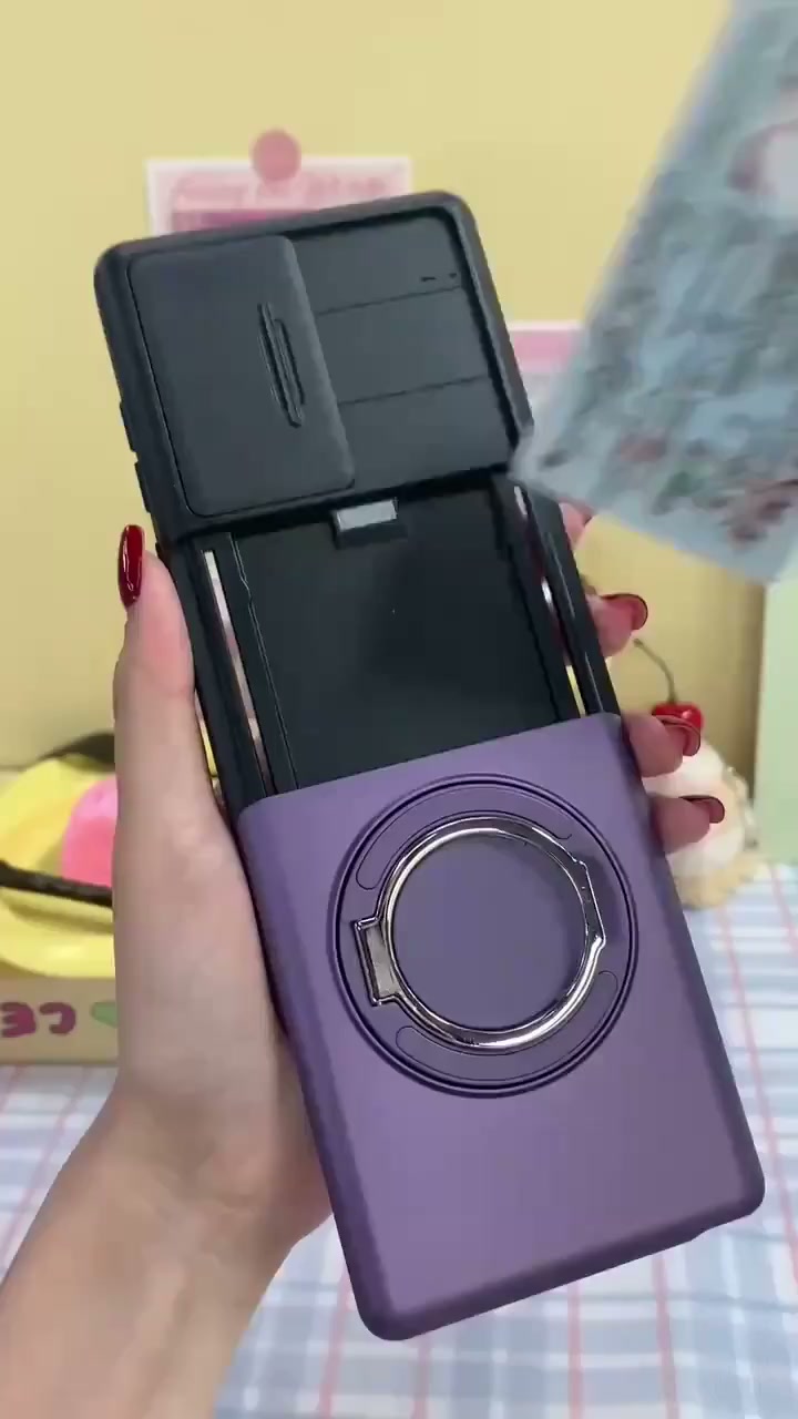 Designed for Samsung – card slot + camera cover + stand
