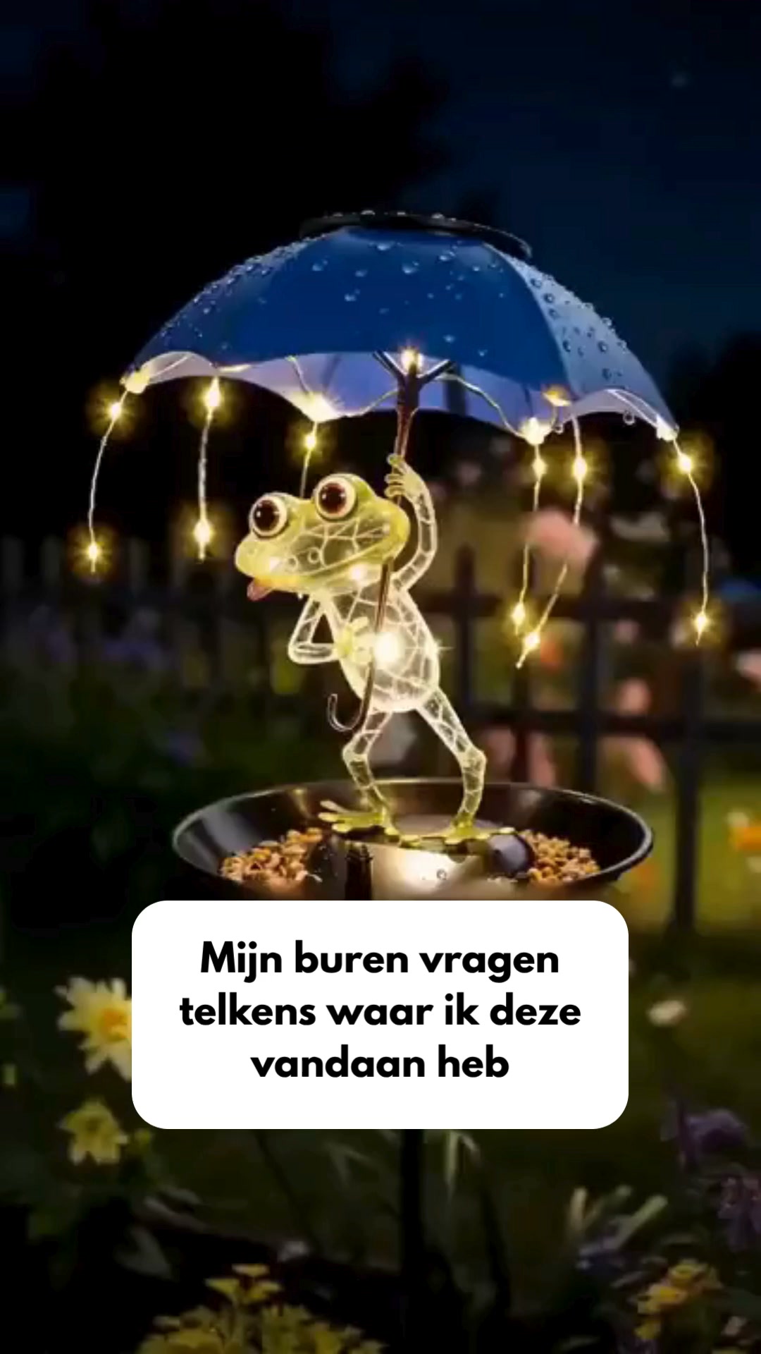 Overdag vogelvoeder, ’s avonds licht