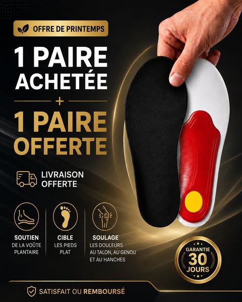 Une semelle achetée = une offerte