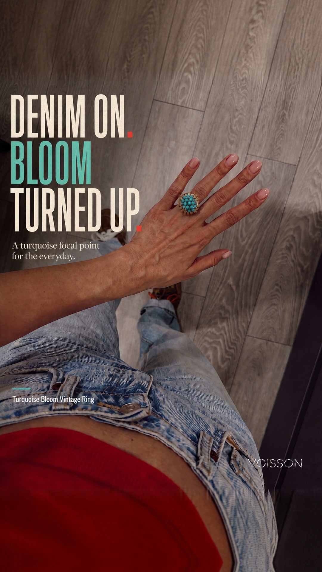 Turquoise Bloom Vintage Ring