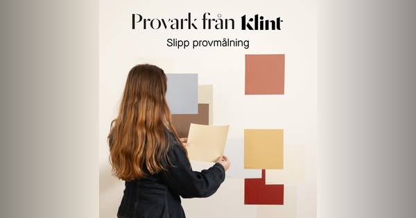 Handmålade provark, slipp provmålning