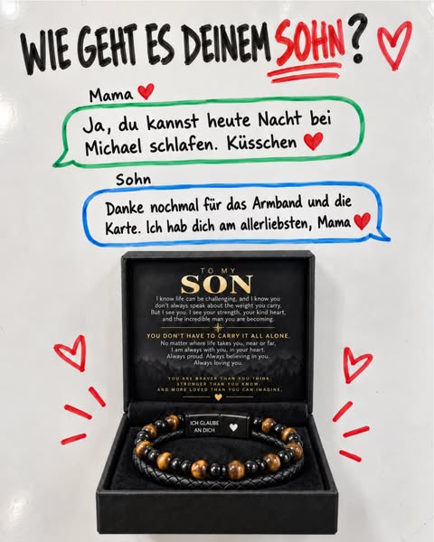 50 % RABATT | Für den Sohn, der immer sagt: „Alles okay.“