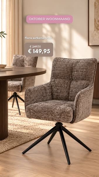 Floris Eetkamerstoel van €249 voor €149,95!