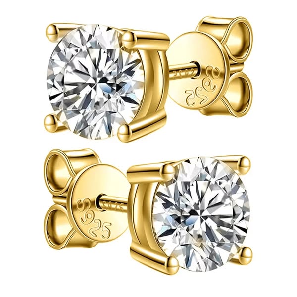 Éclat Studs · S925 Silver & Moissanite