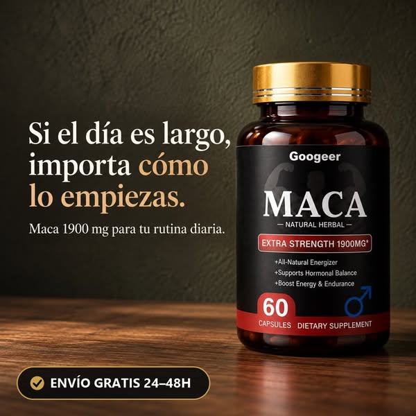 Maca 1900 mg · Envío gratis 24–48 h