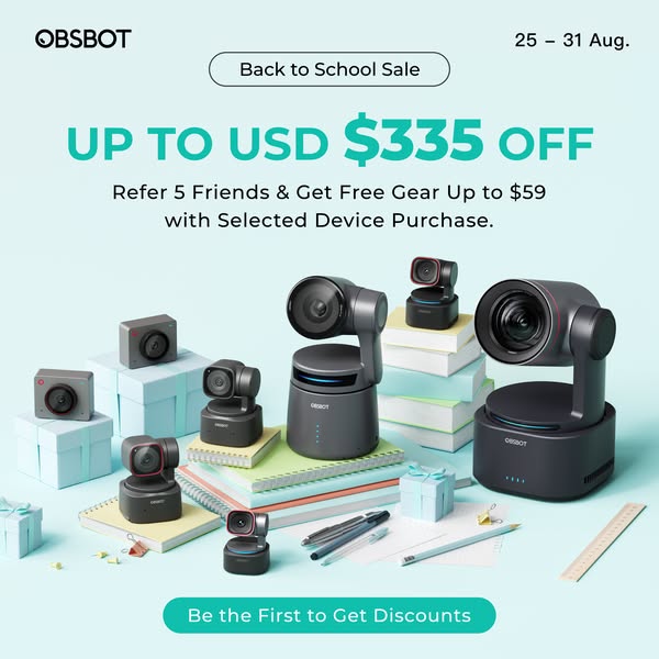 OBSBOT Back to School Sale
