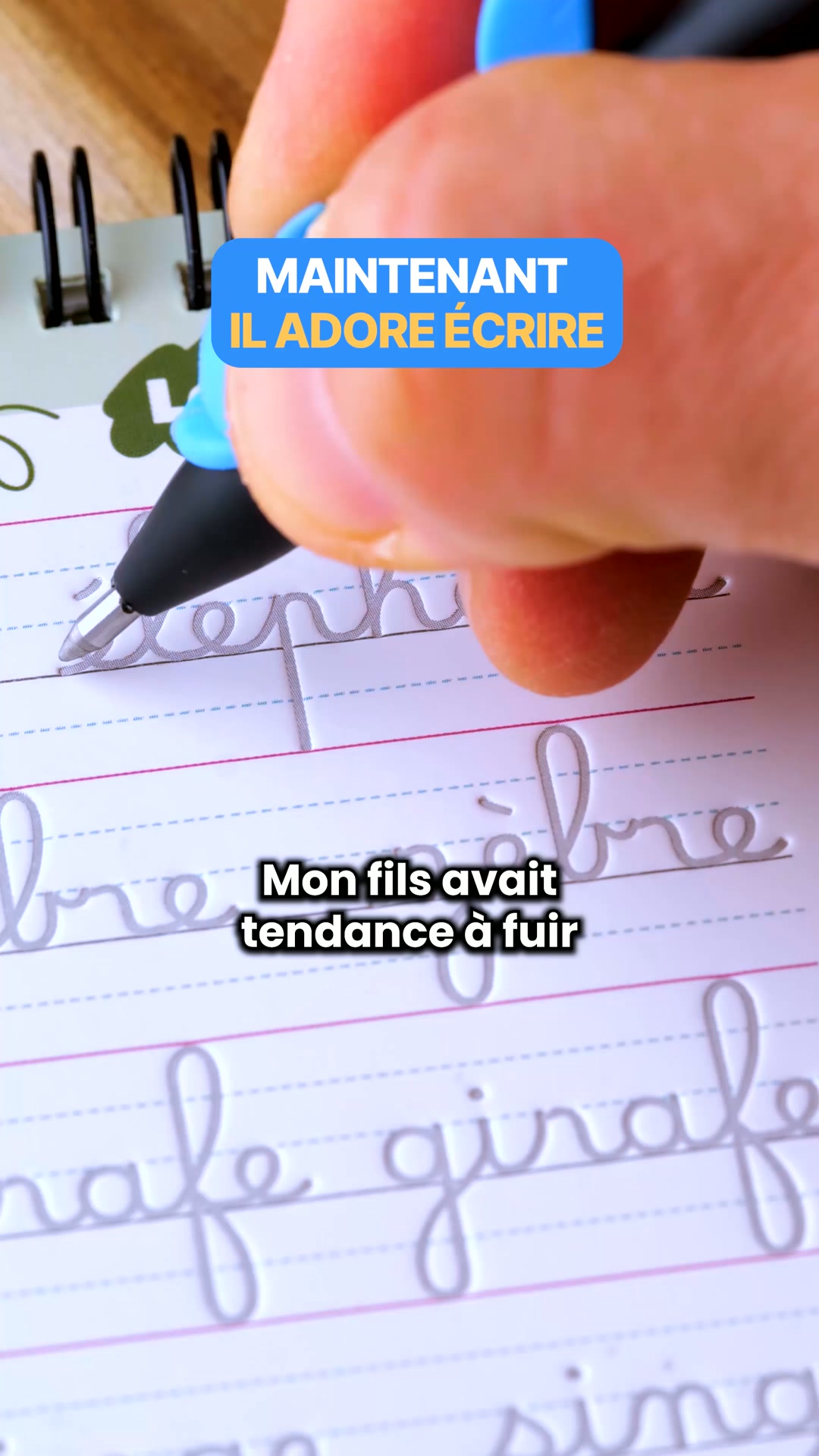 LES CAHIERS CURSIFS RAINURÉS