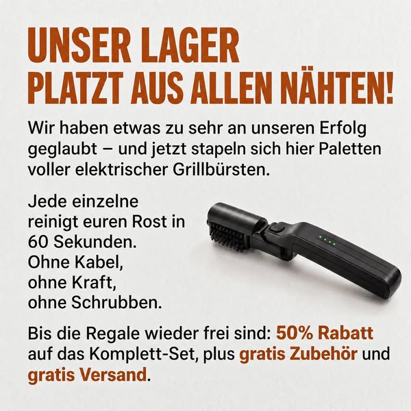 Deinen Grill in 5 Minuten sauber | 50% Rabatt