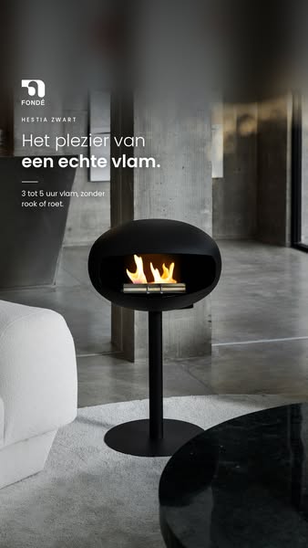 Het plezier van een echte vlam.