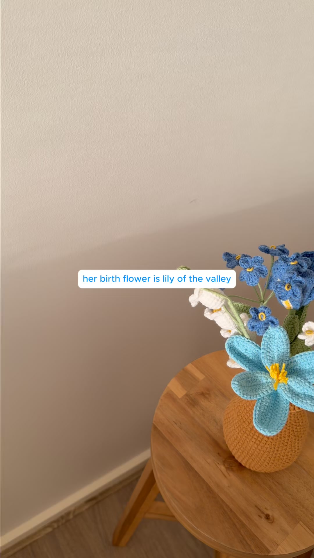 A bouquet made for her birth flower.