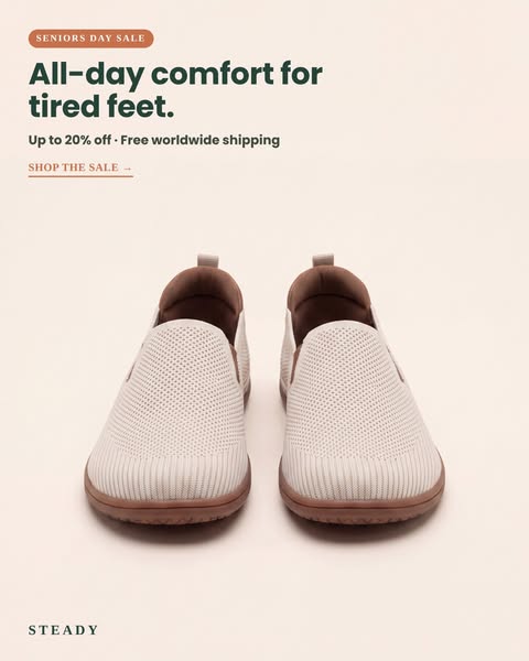 All-Day Comfort For 55+ Feet