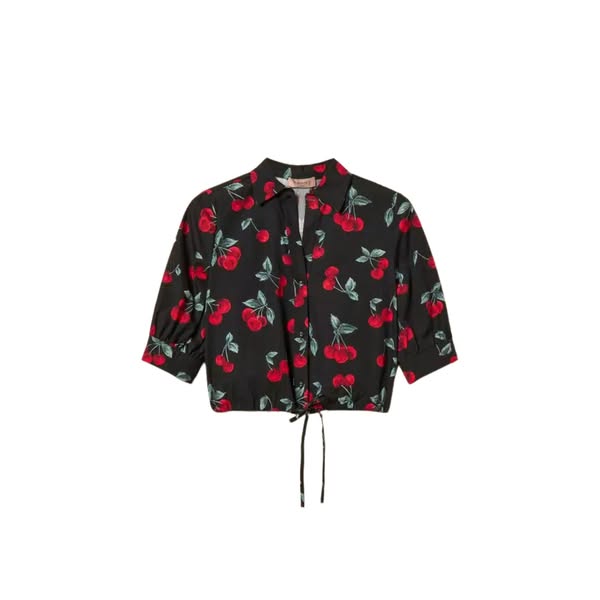 Camicia Twinset donna con pattern - Nero