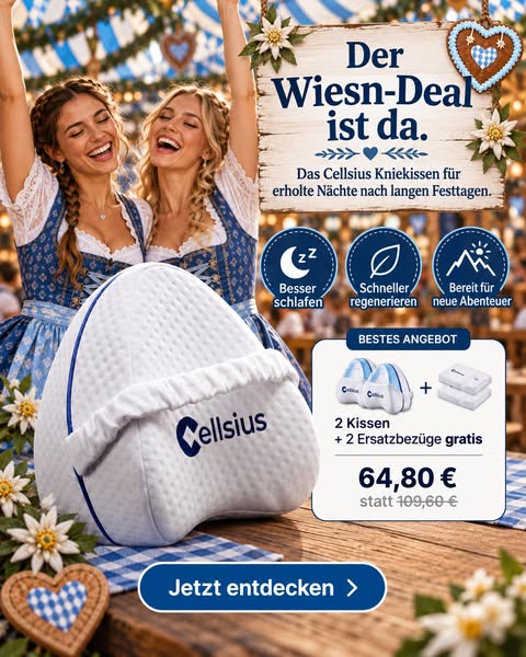 Oktoberfest-Deal: 2 Kissen + 2 Bezüge gratis