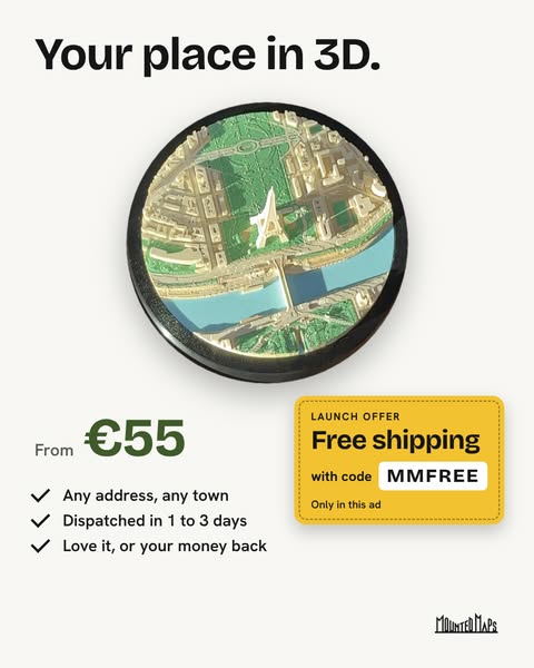 Any address, in 3D. From €55