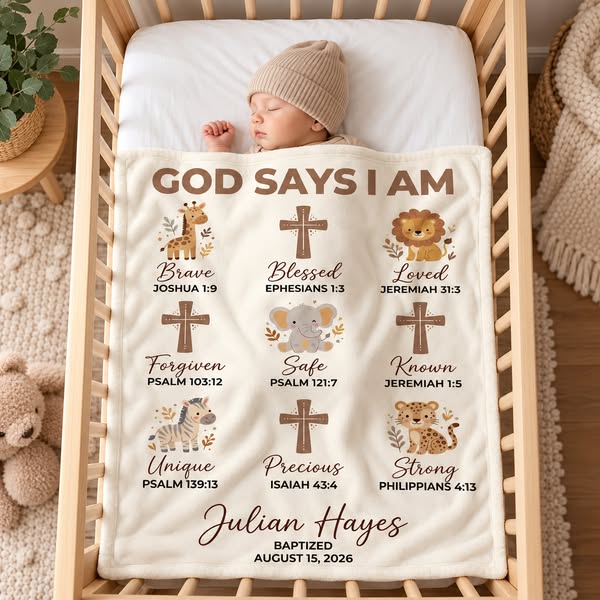 Personalized Christian Baby Blanket