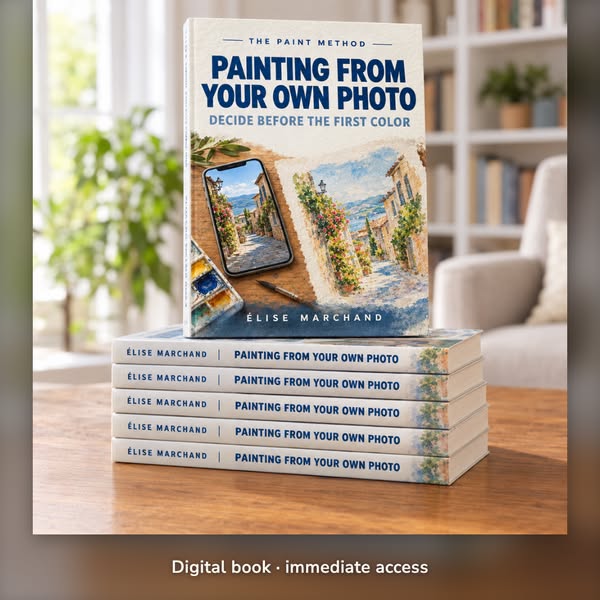 Painting from Your Own Photo: the sort, the crop, the short list, and the three lies of the photo